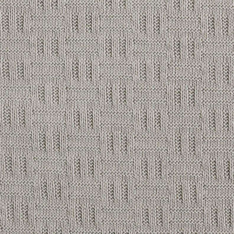 Dzianina swetrowa łamany wzór w prążki – jasnoszary,  image number 1