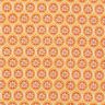 Tkanina bawełniana kreton Ornamenty na płytkach – pomarańcza,  thumbnail number 1