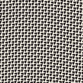 Tkanina na bluzki abstrakcyjna grafika – krem/czerń, 