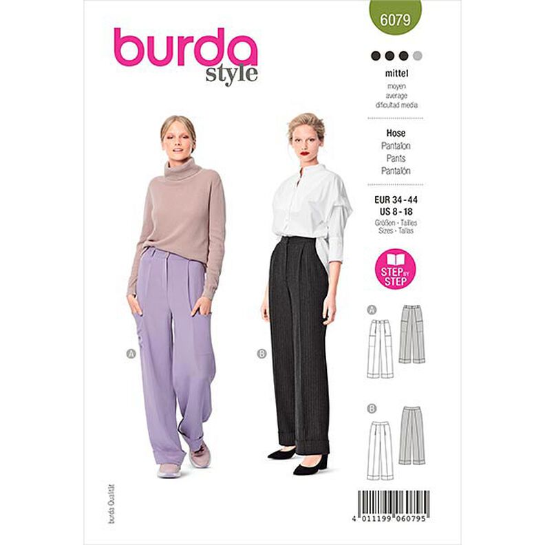 Calças, Burda 6079 | 34-44,  image number 1