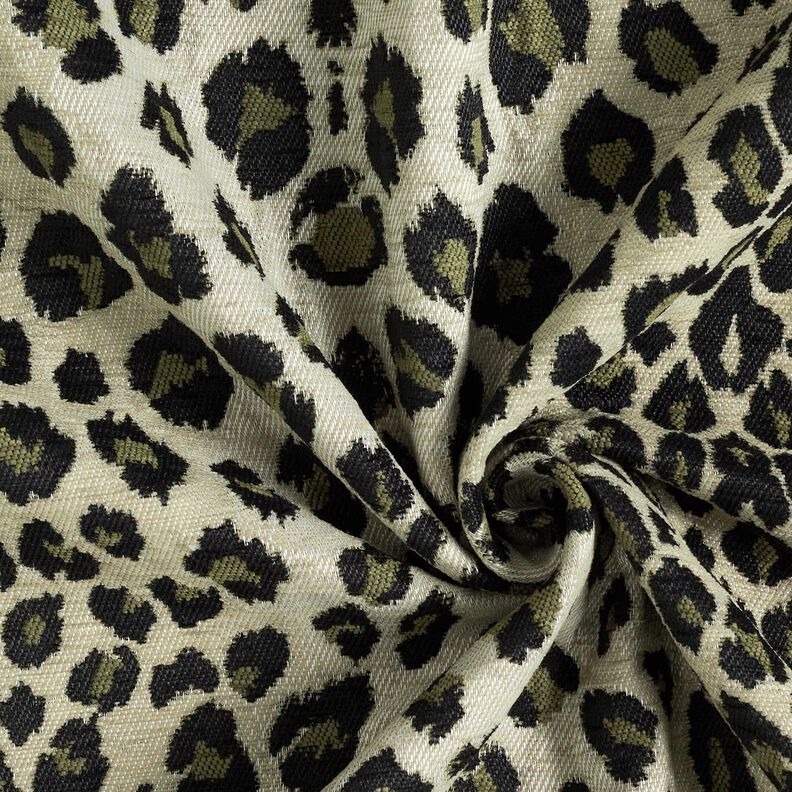 Tkanina tapicerska Żakard lampart – kreci/khaki, image number 3