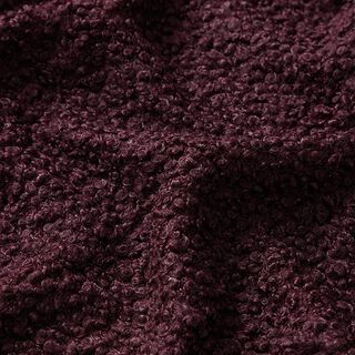 Dzianina bouclé jednokol. – merlot, 