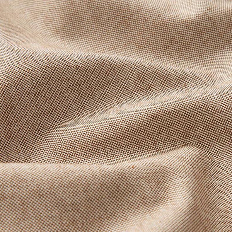Tkanina dekoracyjna półpanama chambray, z recyklingu – średni brąz,  image number 2