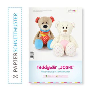 Papierowy wykrój „JOSHI” do samodzielnego szycia pluszowego misia  | Kullaloo, 