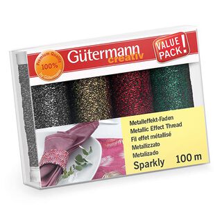 Zestaw nici Sparkly [4 szpulki po 100 m] | Gütermann, 