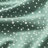 Dżersej bawełniany w nieregularne kropki – zieleń trzcinowa,  thumbnail number 2