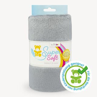 Tkanina pluszowa SuperSoft SNUGLY [ 1 x 0,75 m | 5 mm ] - szary | Kullaloo, 
