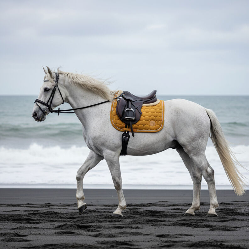 Tkanina tapicerska pikowany aksamit plaster miodu &ndash; musztarda,  image number 7