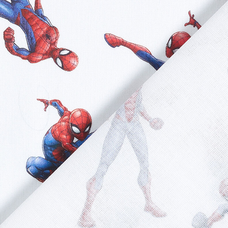 Kreton Tkanina na licencji Spiderman | Marvel – biel,  image number 4