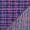 Popelina bawełniana falista krata | Poppy Fabrics – indygo/róż,  thumbnail number 4