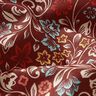 Tkanina bawełniana Kreton motywy kwiatowe – burgund/jasny kreci,  thumbnail number 2