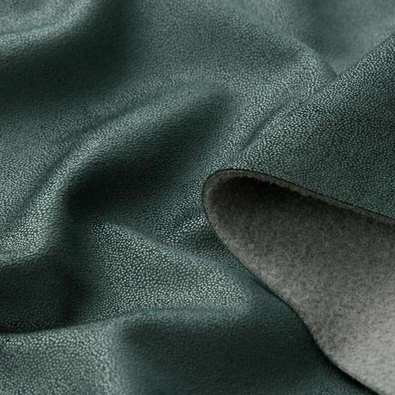 Tkanina tapicerska imitacja skóry z mikrofibry – ciemna zieleń,  image number 3