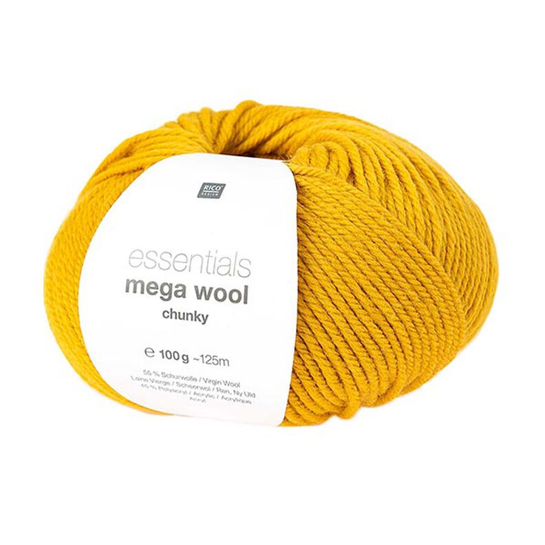Essentials Mega Wool chunky | Rico Design – musztarda,  image number 1