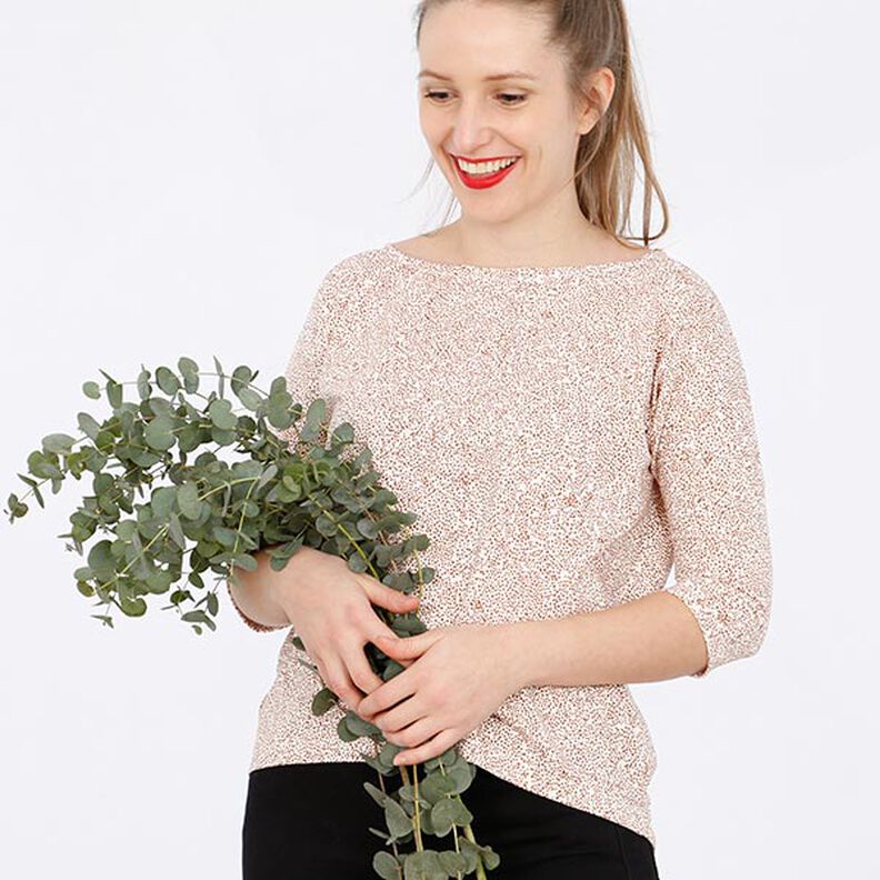 FRAU KARLA – letnia bluzka z rękawem 3/4, Studio Schnittreif | XS - XXL,  image number 4