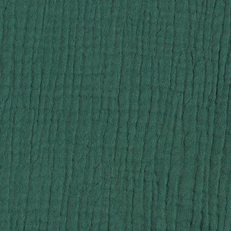 GOTS Trójwarstwowy muślin bawełniany – ciemna zieleń,  image number 4