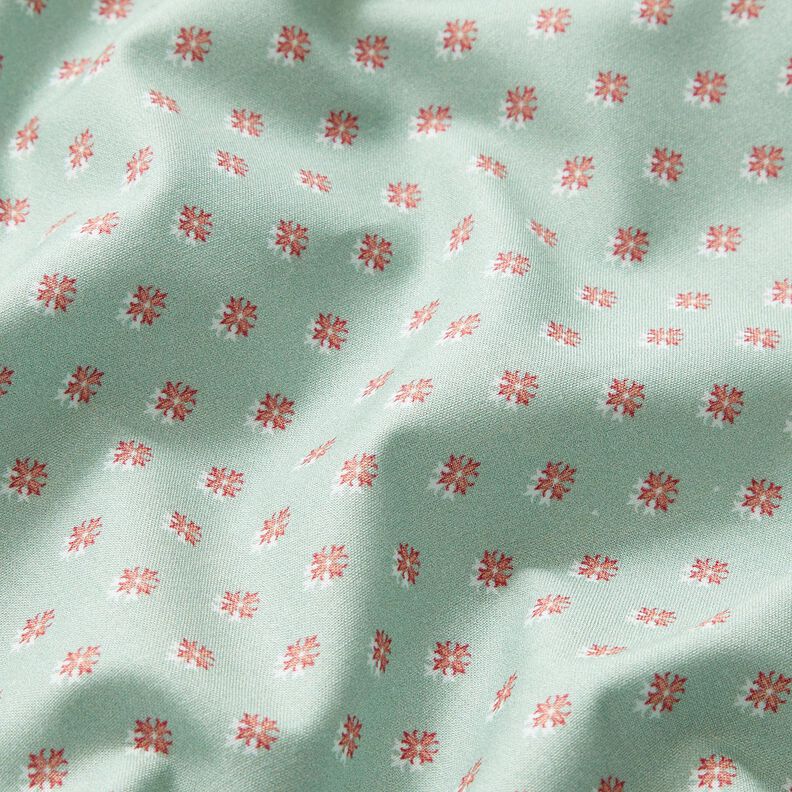 Tkanina bawełniana Popelina minikolce – jasny miętowy/ciemny brudny róż,  image number 2