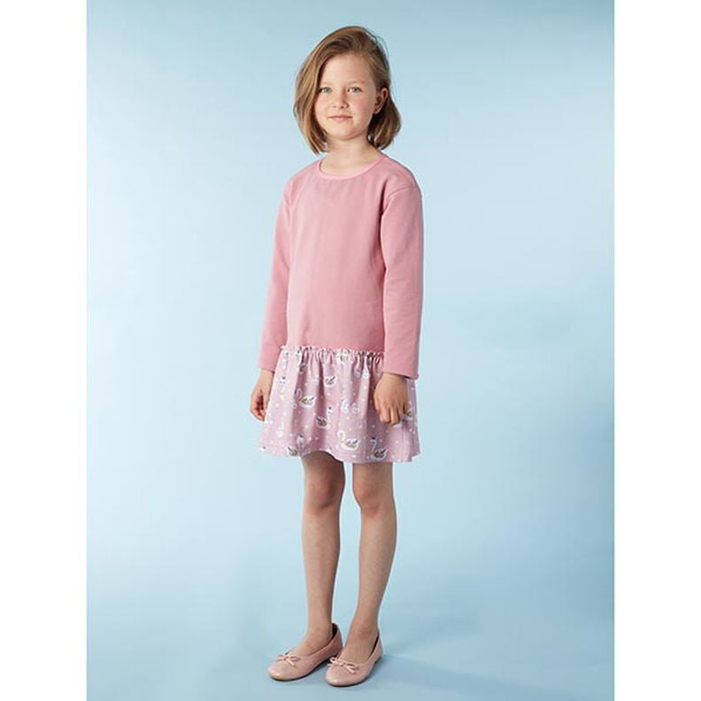 Lekka dresówka pętelkowa french terry jednokol. – ciemny brudnoróżowy,  image number 6