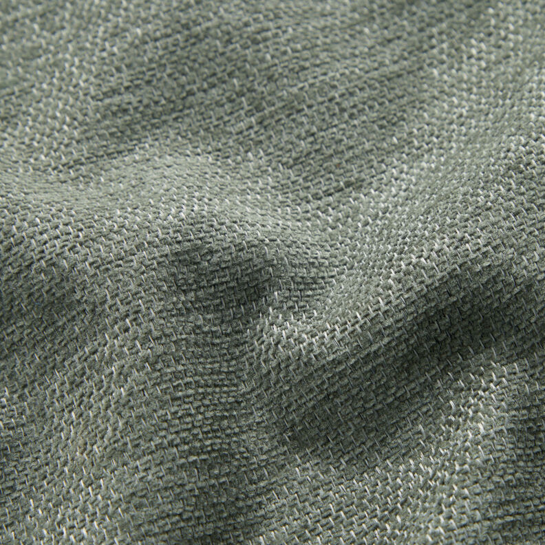 Tkanina tapicerska Szenila Melanż – zieleń trzcinowa/srebrnoszary, image number 2