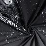 French Terry Panel Spaceman | Glitzerpüppi – czerń/biel,  thumbnail number 3