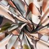 Dżersej bawełniany kwiaty akwarelowe, nadruk cyfrowy – miedź/pistacja,  thumbnail number 3