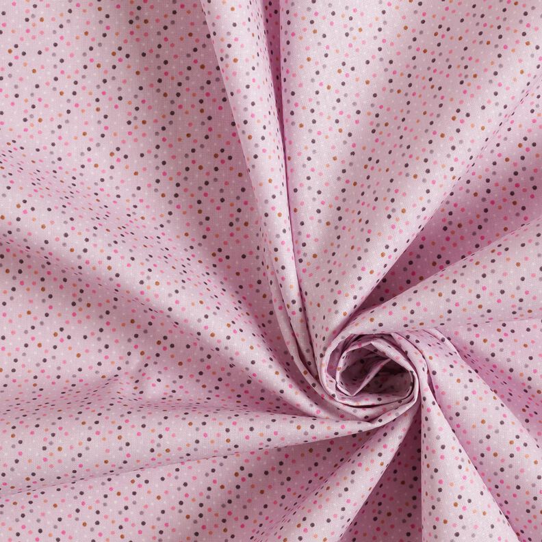 Popelina bawełniana kolorowe minikropki – pastelowy fiolet,  image number 3