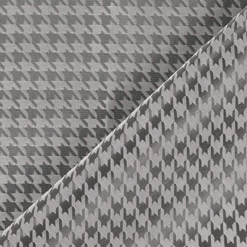 Tkanina podszewkowa Żakard pepitka – jasnoszary/ciemnoszary,  image number 4