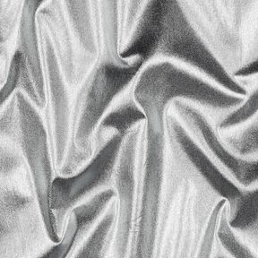 Popelina bawełniana wykończone folią Jednokol – srebrny metaliczny, 