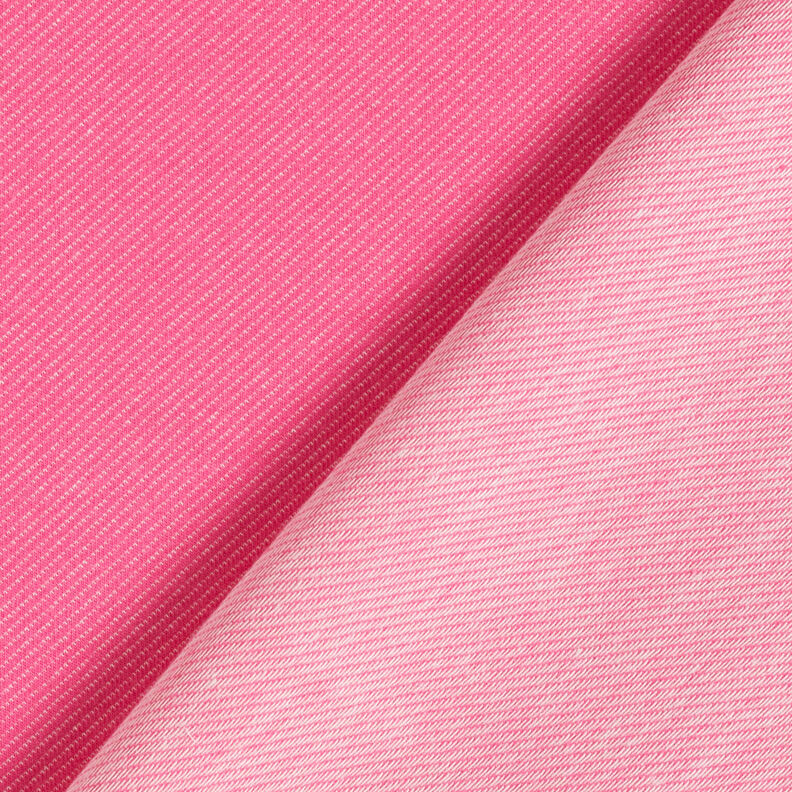 Dżersej bawełniany wygląd dżinsu – neonowy pink,  image number 3