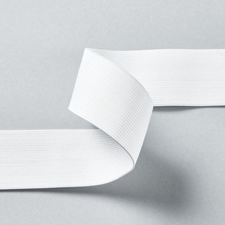 Taśma gumkowa gładka [3 m | 40 mm] – biel,  image number 2