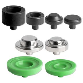Zestaw narzędzi oczka [8 sztuk | Ø 11+14mm] | Prym – srebro metaliczny/ciemna zieleń, 