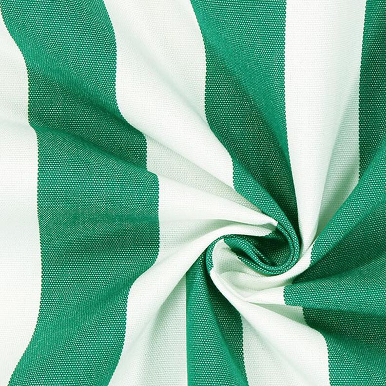 Tkanina na markizy w paski Toldo – biel/zieleń,  image number 2