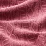 Dżersej żakardowy Mieszanka bawełny w zdobione paski – malwa,  thumbnail number 2