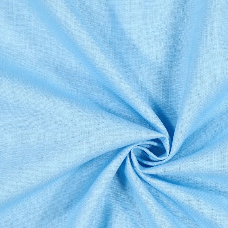 Tkanina lniana mieszanka ramii, średnia – jasnoniebieski,  image number 1