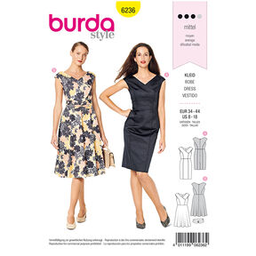 Vestido, Burda 6236 | 34 - 44, 