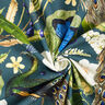 Tkanina dekoracyjna half panama z nadrukiem cyfrowym Paw – ciemna zieleń,  thumbnail number 3