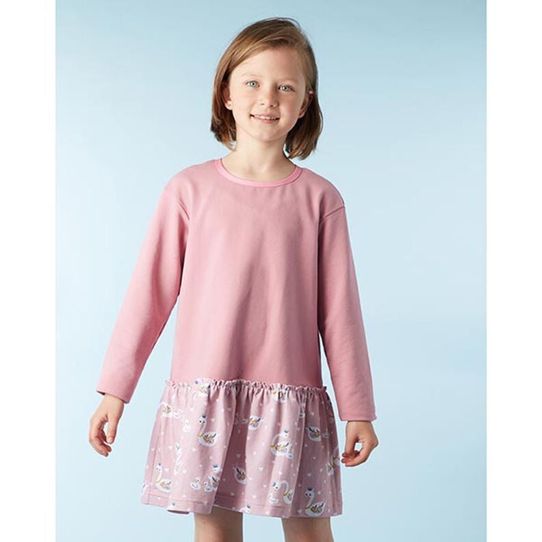 Lekka dresówka pętelkowa french terry jednokol. – ciemny brudnoróżowy,  image number 5