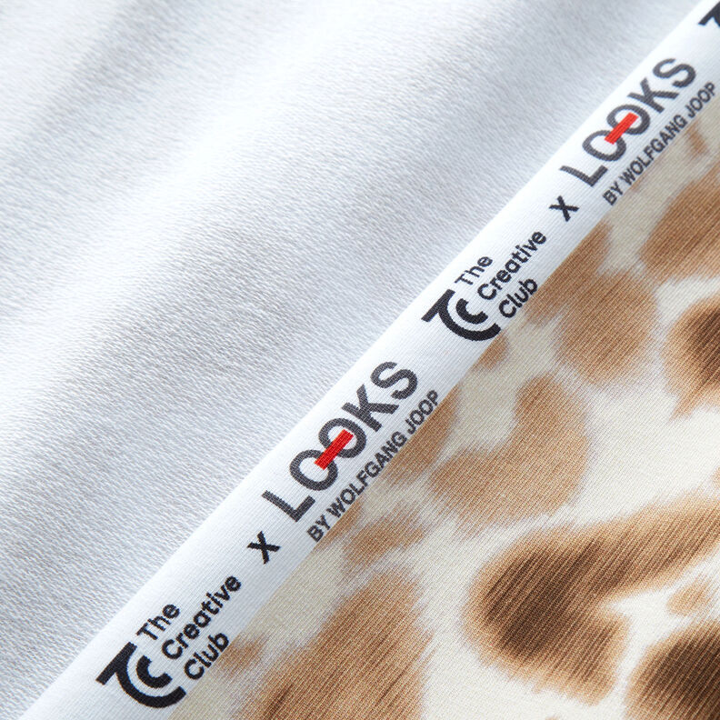 GOTS French Terry batikowa panterka | TCC x LOOKS by Wolfgang Joop – brąz sarni/krem,  image number 4