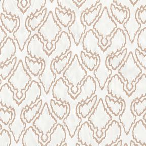 Tkanina bawełniana w wężowe linie &ndash; beż/ciemny beż, 