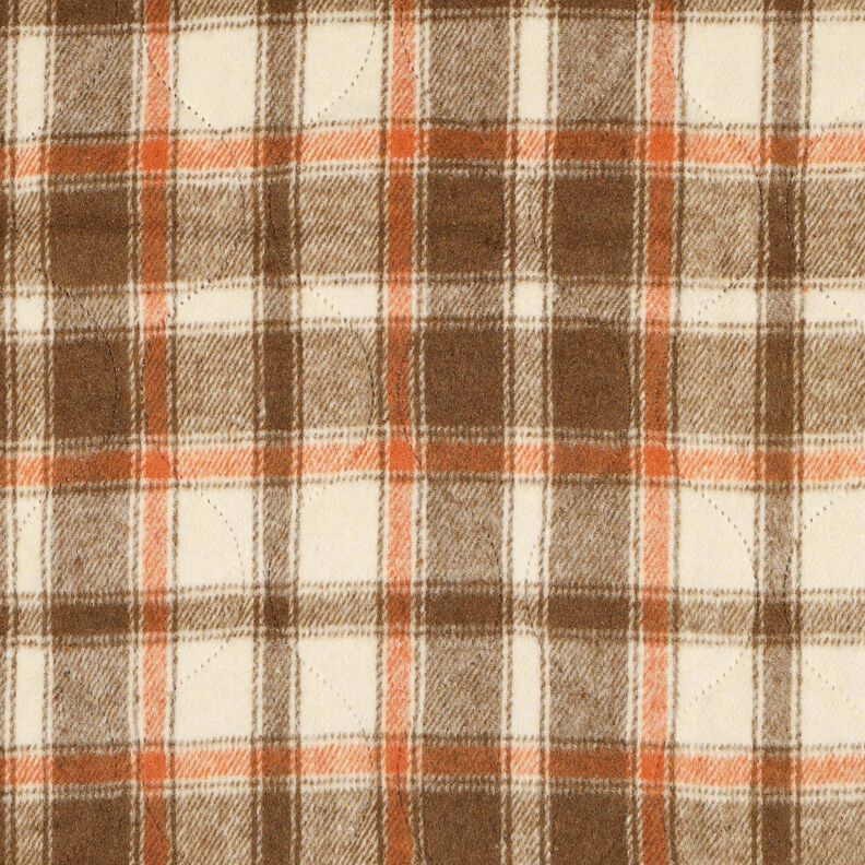 Tkanina pikowana Flanela kratka | Poppy Fabrics – beż, image number 1