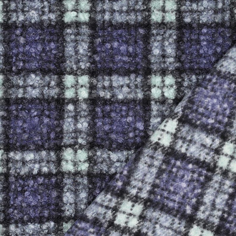 Dzianina bouclé Kratka – lilia/jasny miętowy, image number 4