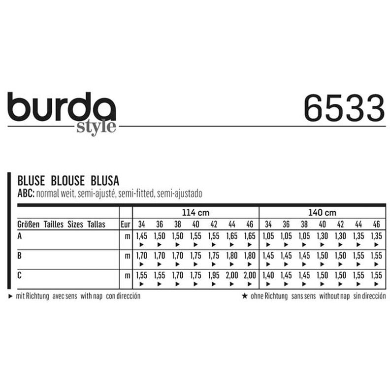 Bluzka, Burda 6533,  image number 6