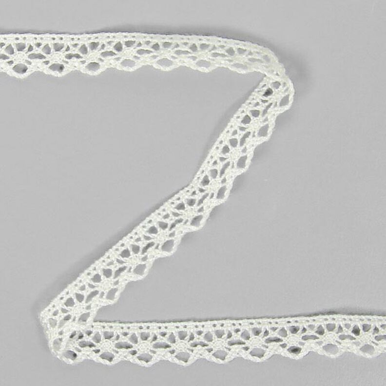 Koronka klockowa (13 mm) 6 – mleczna biel,  image number 1