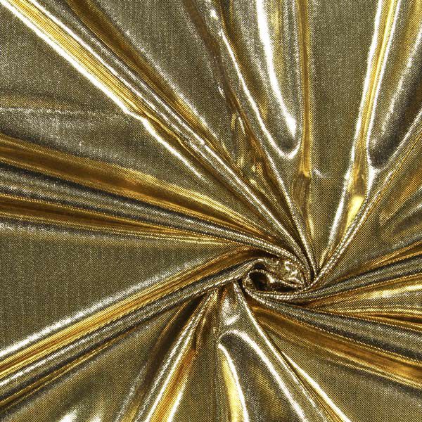 Tkanina dekor métalliqueacyjna lama – złoto metaliczny,  image number 1