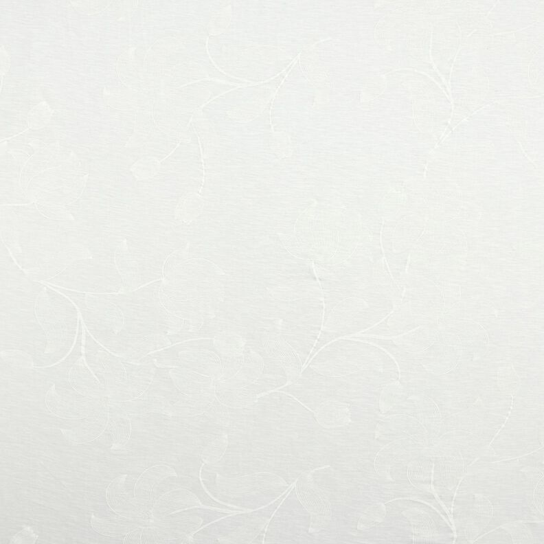 Dżersej bawełniany tulipany – mleczna biel,  image number 1