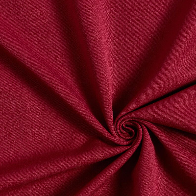 Viskose Twill Stretch Uni, bordeaux &ndash; dunkelrot | Resztka 50cm,  image number 1
