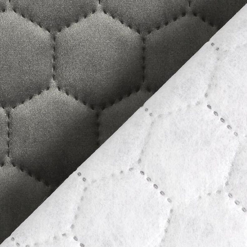 Tkanina tapicerska pikowany aksamit plaster miodu – antracyt,  image number 6