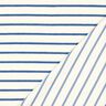 Dzianina frotte paski – kość słoniowa/niebieski brylantowy,  thumbnail number 4