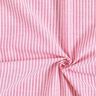 Mieszanka bawełny i lnu w podłużne paski – pink/biel,  thumbnail number 3