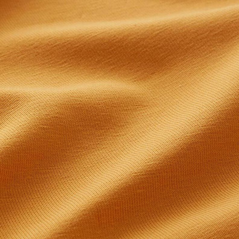 Dżersej bawełniany średniej ciężkości jednokol. – żółty curry, image number 4