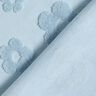 Dzianina frotte kwiaty – srebrny niebieski,  thumbnail number 4